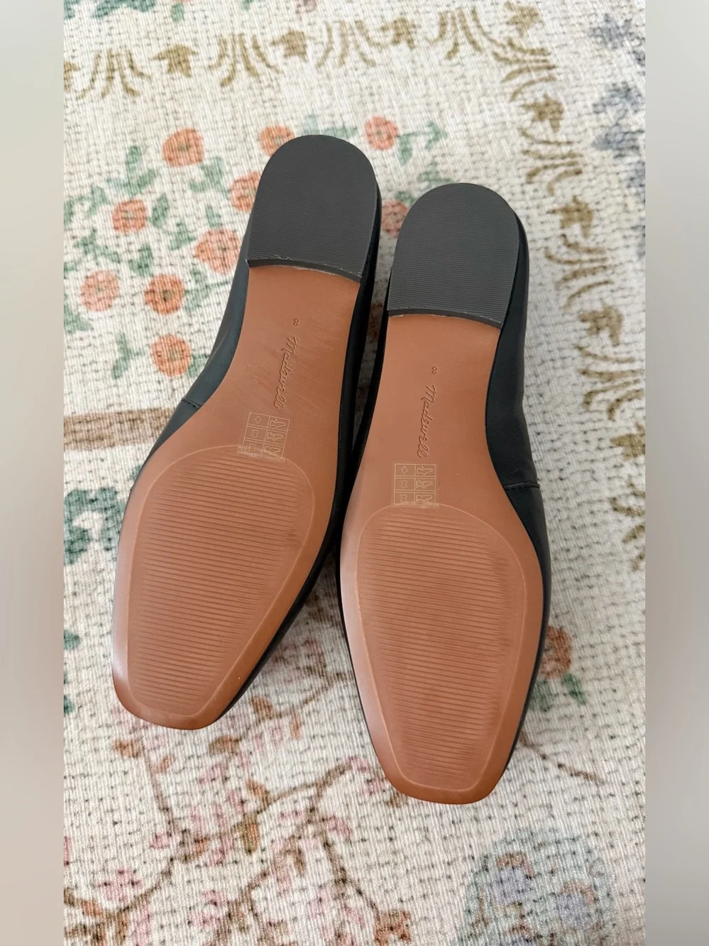 NEW Madewell Mylie Ballet Flats in True Black Leather 8